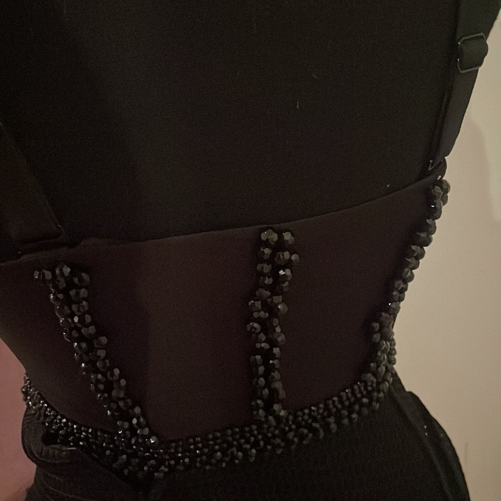 ❣️ NEW H&M studio beaded crop top mesh black - Picture 7 of 7